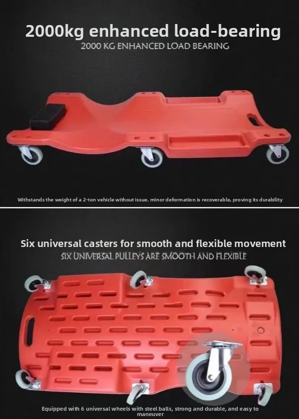 36 40 Inch Thickened Mechanic Rolling Creeper Board For Garage Vehicle Service Work