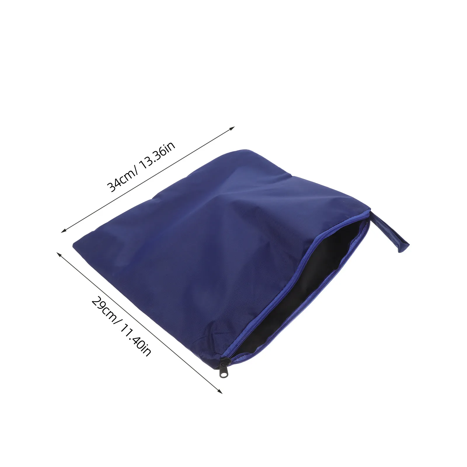 Oxford Waterproof Raincoat Storage Bag 13.4x11.4 Zipper Organizer Travel Beach Camping Wet Clothes Holder Blue