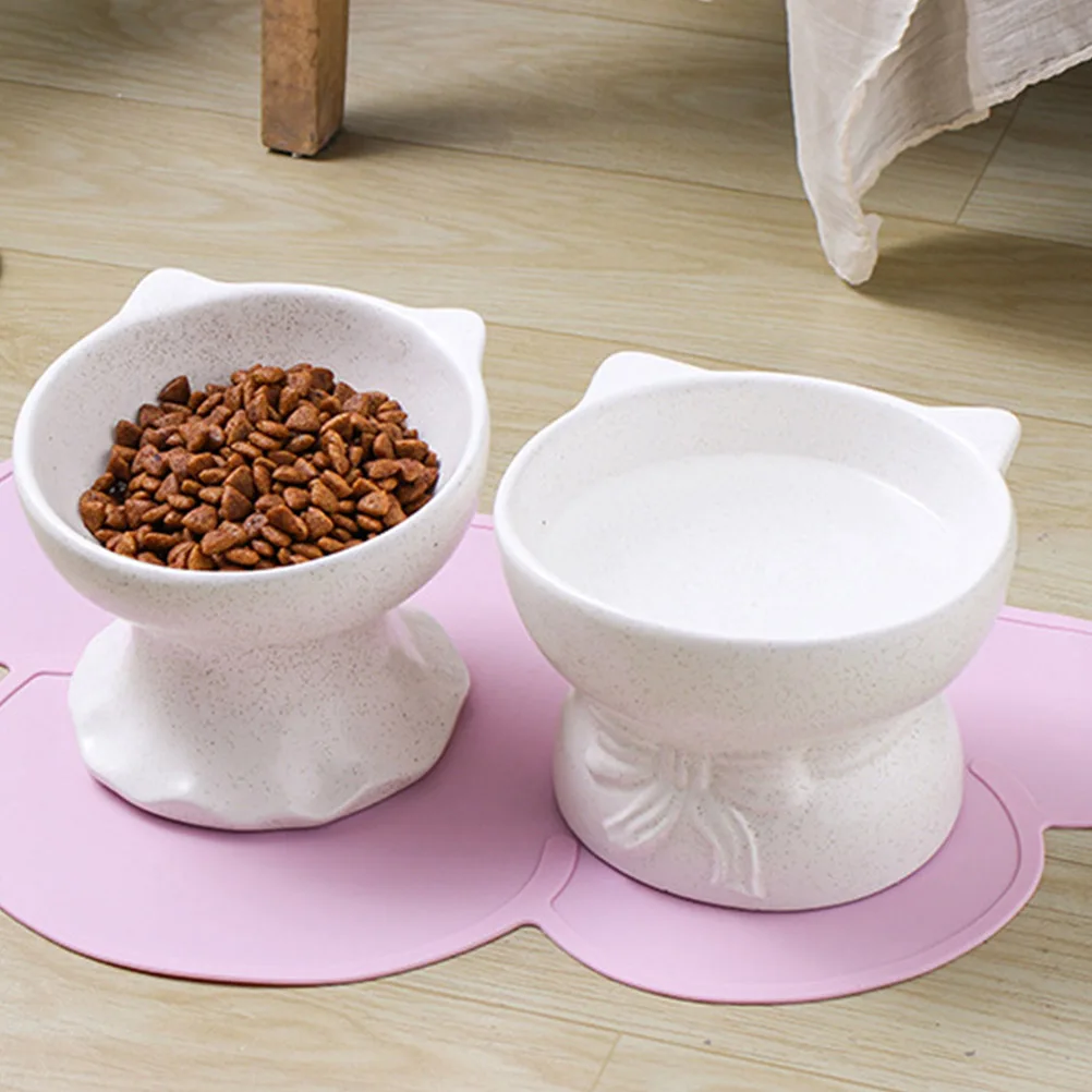 

Slanted Cat Bowl Water Pet Supplies Feeding Puppy Feeder Inclined Ceramics Food
