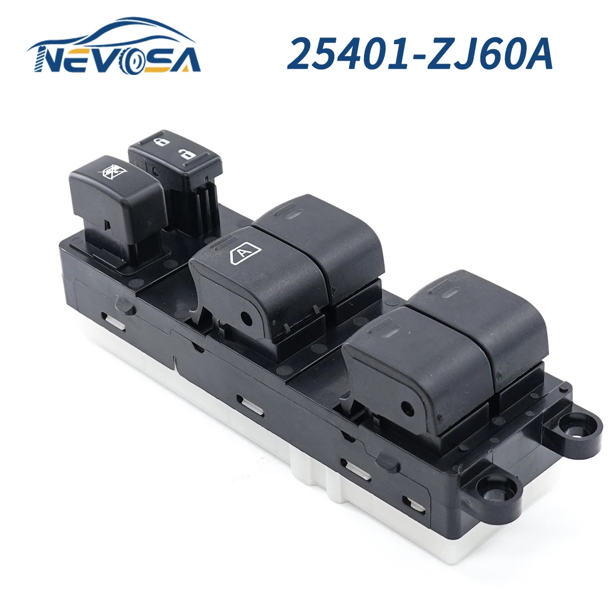 NEVOSA 25401-ZJ60A For 2008-2012 Nissan Sentra Pathfinder Left Side Double Lock Car Window Lifter Control Switch 25401ZJ60A Part