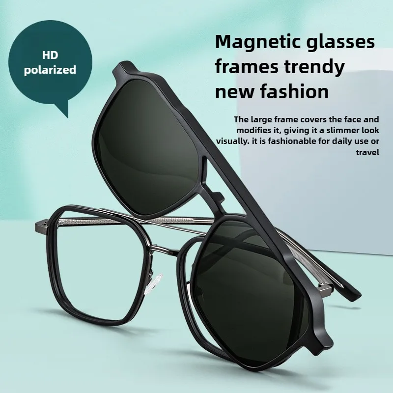 

Prescription Glasses and Sunglasses with Magnetic Sun Clip Ons Reading Glasses Astigmatism Blue Light Myopia Glasses Magnetic