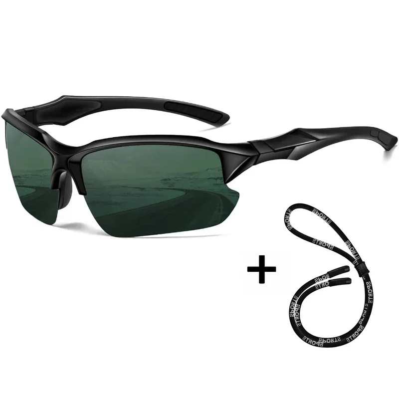 Gafas de sol polarizadas deportivas para hombre, lentes ligeras para ciclismo, correr, pesca, UV400, para exteriores, 2024