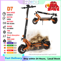 RCB D7/D7PRO Electric Scooter for Adults - 500W Motor, Dual Disc Brakes, 80-110KM Range, 150KG Load,10\