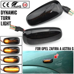 Per Opel Zafira A 1999-2005 Astra G 1998-2009 LED indicatore laterale dinamico indicatore di direzione lampeggiante sequenziale