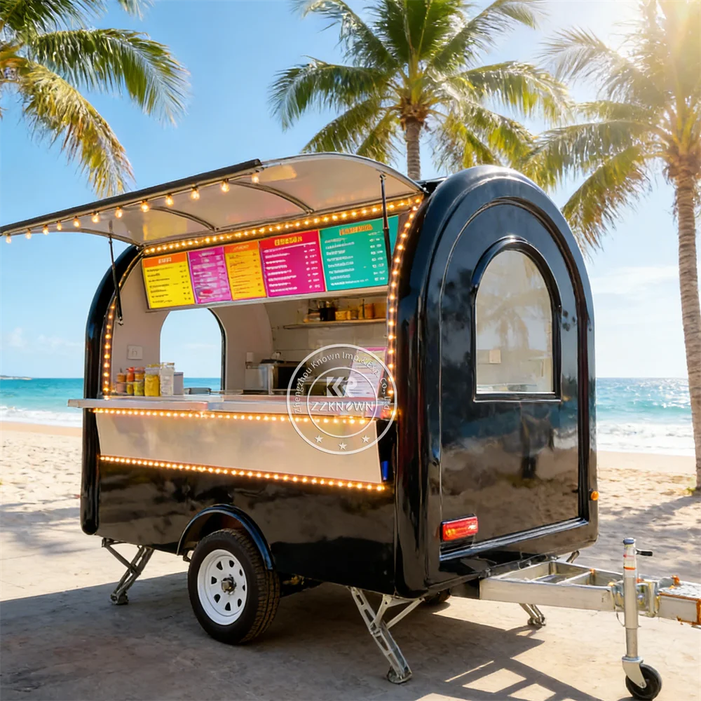 

Концессионный прицеп-фудтрак, уличный киоск, мобильная тележка для еды, полностью оборудованные фуд-трейлеры