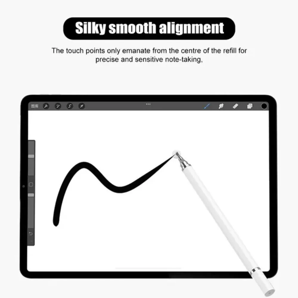 STONEGO 2-in-1 Universal Stylus Pen for Cellphones Tablets Drawing Screens Capacitive Touch Pencil Precise Control