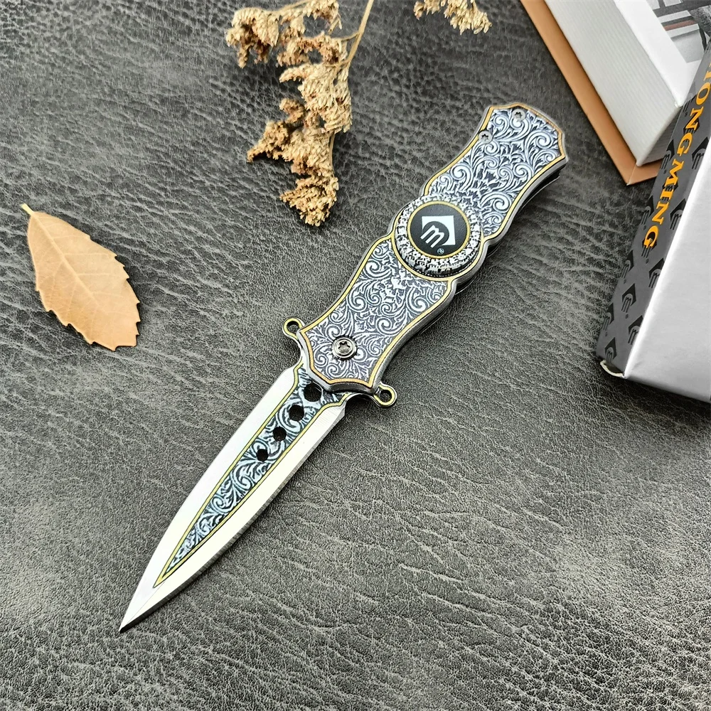 CM78 Fingertip Gyro Bearing Pocket Folding Knife 5Cr13Mov Blade Outdoor Survival Camping EDC Military Tactical Hunting Knives