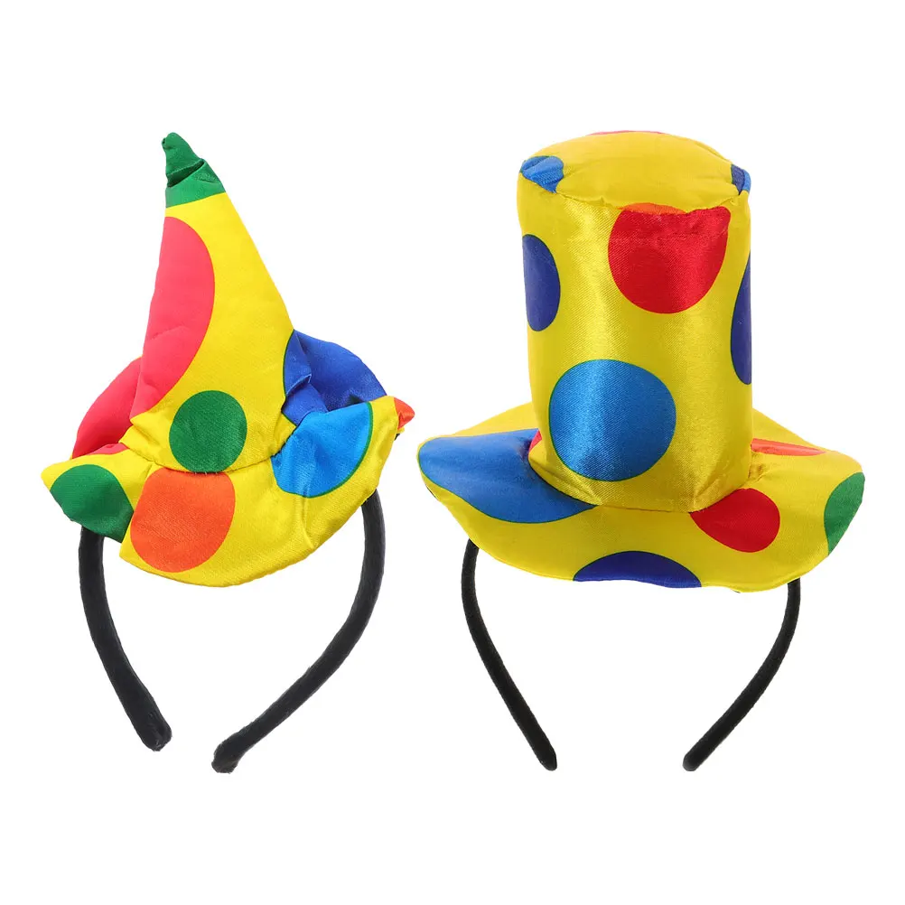 

2Pcs Clown Headband High Quality Long Lasting Halloween Bulk Carnival Cosplay Women Women Clown Accessories Accessories