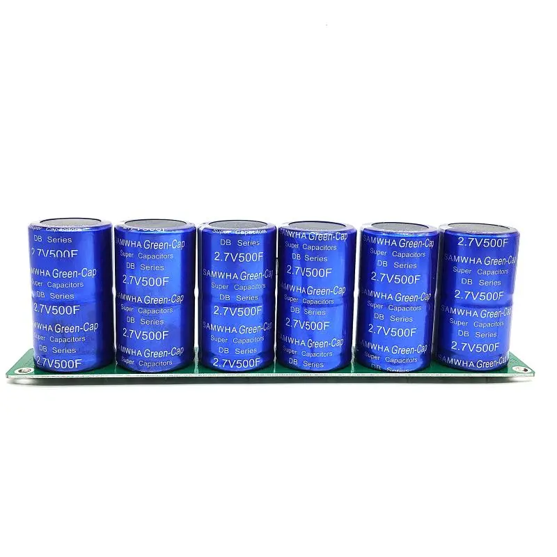 Farad kondensator 2.7V 500F 6 sztuk/1 zestaw Super pojemność z płyta ochronna kondensatory samochodowe
