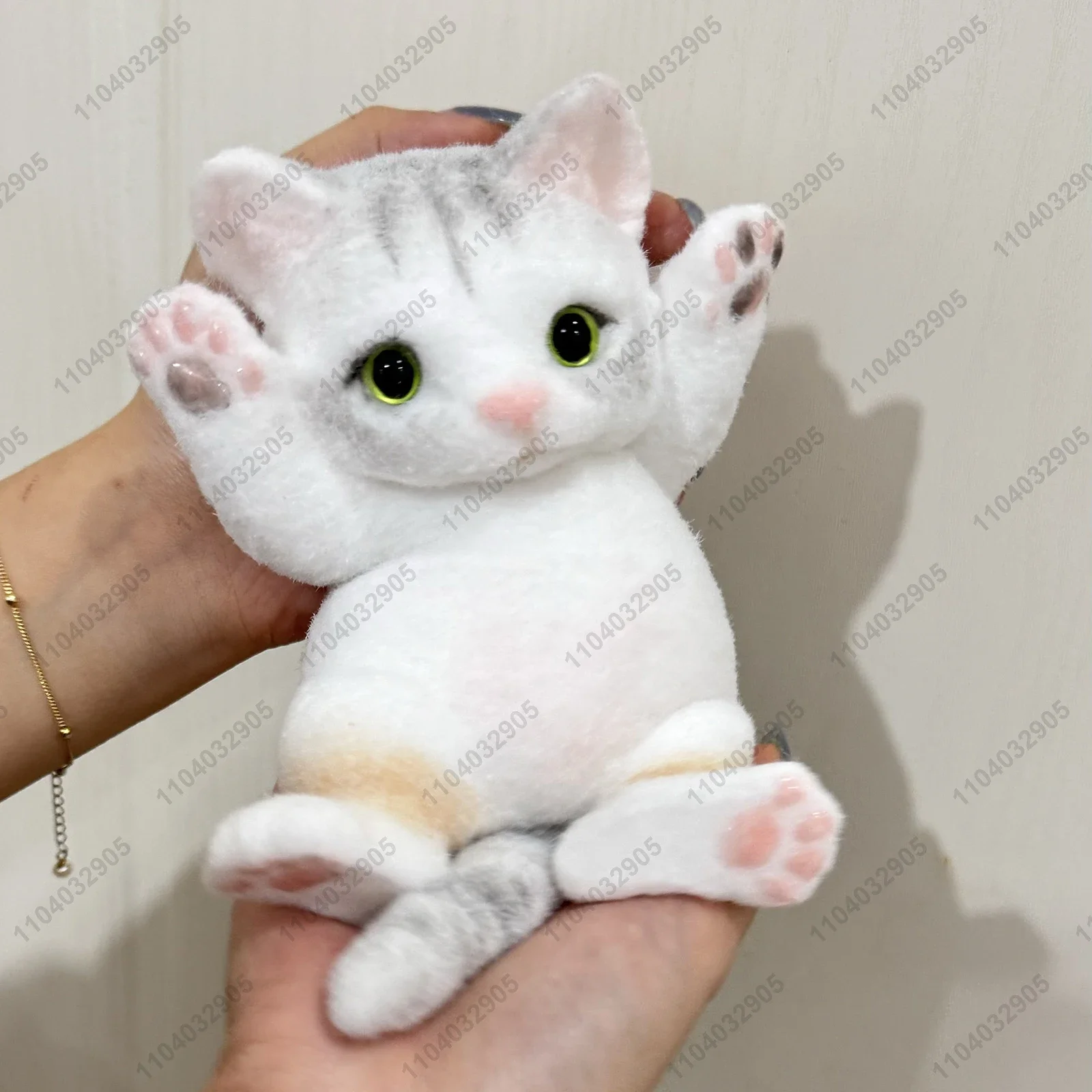 Big Kitty Cat Taba Squishy Silicone Big White Cat Kitten Hand-painted Cat Squeeze Toy Mochi Toy Hand Relax Stress Release Gift