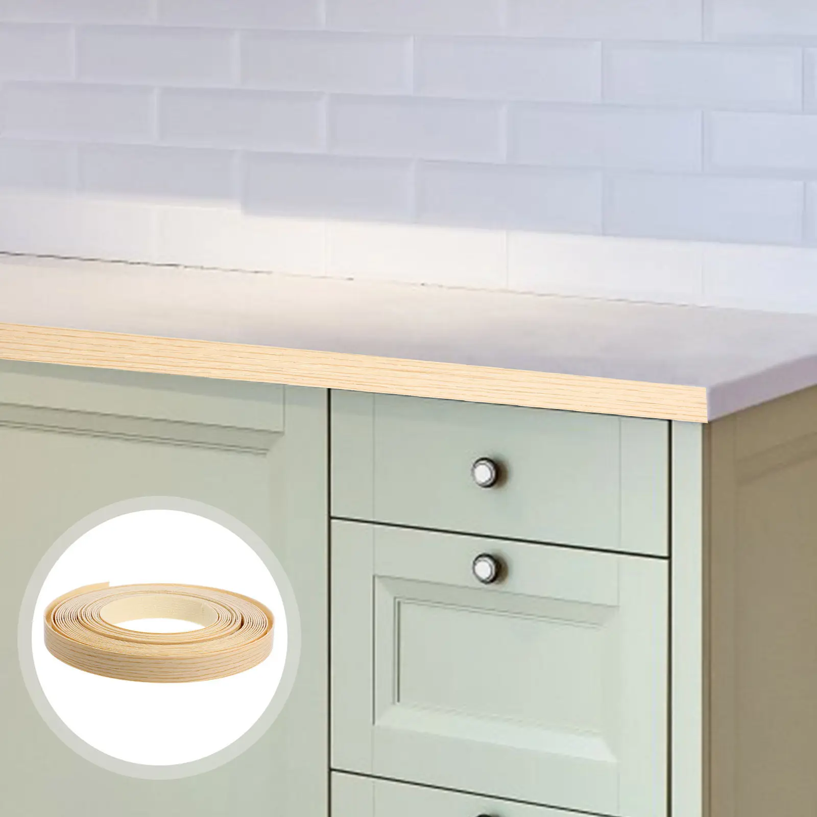 

Рулонная клейкая кромка с предварительно нанесенным клеем, 10 м, для реставрации мебели, ремонта шкафов, быстрозаклеивающаяся ПВХ-лента