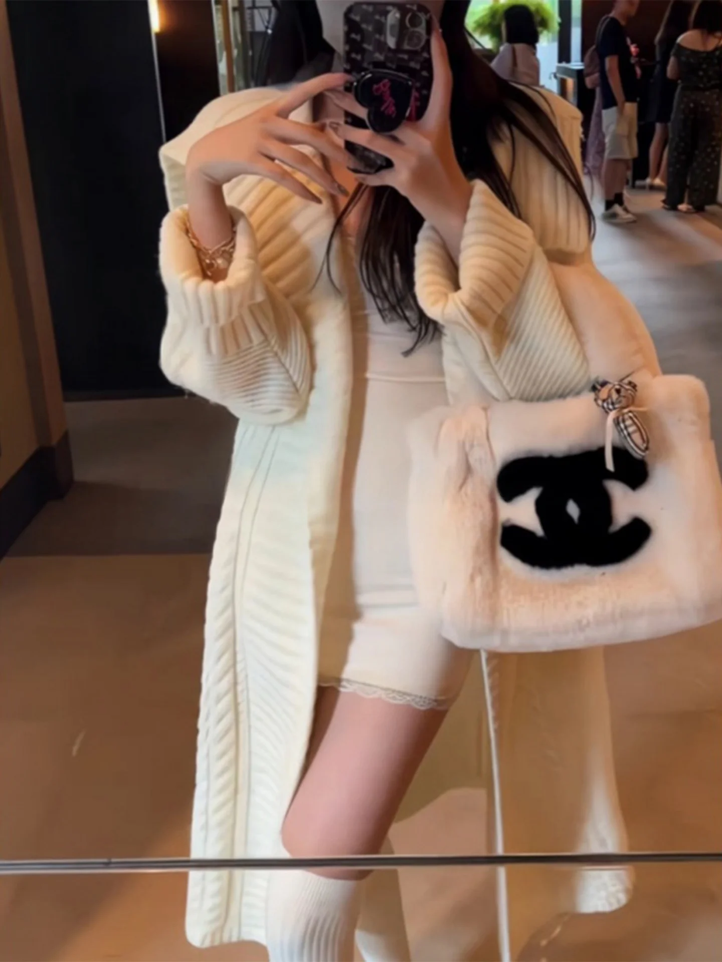 

Rouje Kefss Women's Open Cardigan Sweater Loose Long V-Neck Autumn Winter Fashion Casual Knitted Woolen Coat for plus Size