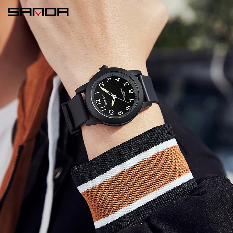 SANDA 2023 New Sport Military Men\'s Watches Casual Analog Quartz Watch 50M Waterproof Wristwatch Man Fashion relogio masculino