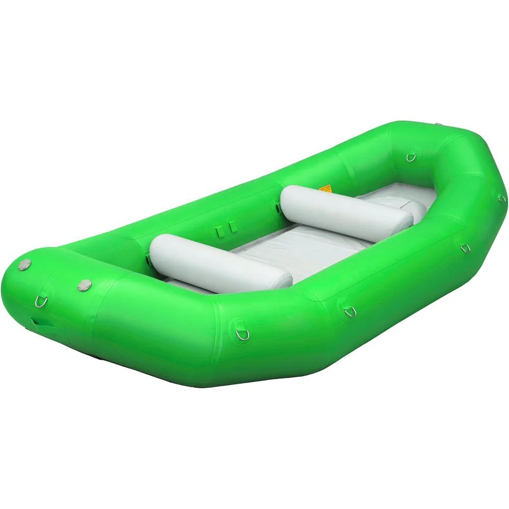 Balsa inflable de agua blanca de PVC para 6 personas, último diseño, 12 pies