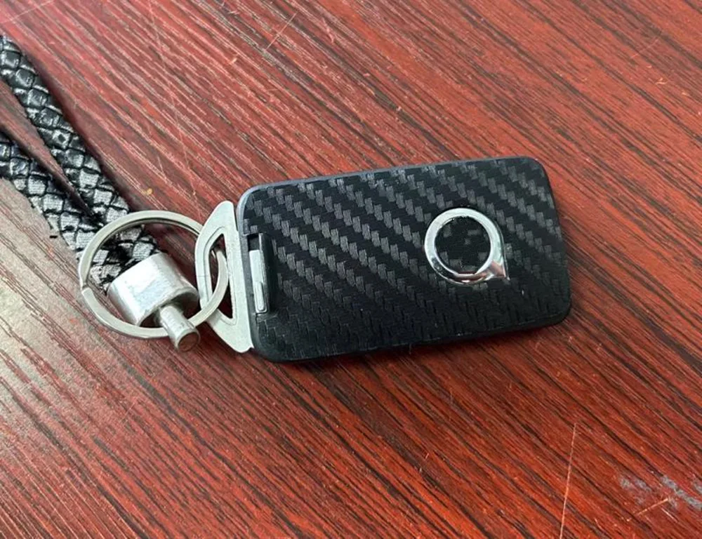 3pcs/lot Carbon Fiber 5 6 Button Car Key Sticker Cover Case For Volvo V40 S60 V60 S70 V70 XC60 XC70 S80 Car Accessories