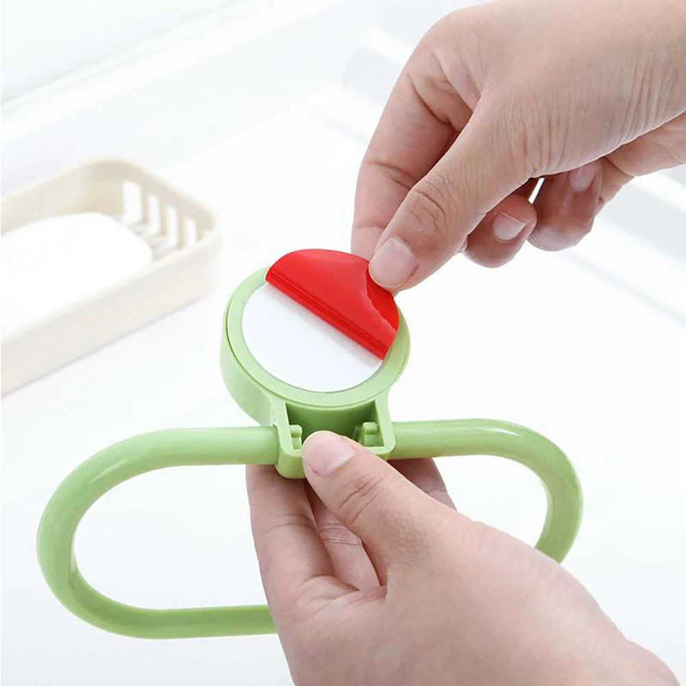 

Adhesive Towel Ring Kitchen Bath Holder Decorate for Bathroom Green