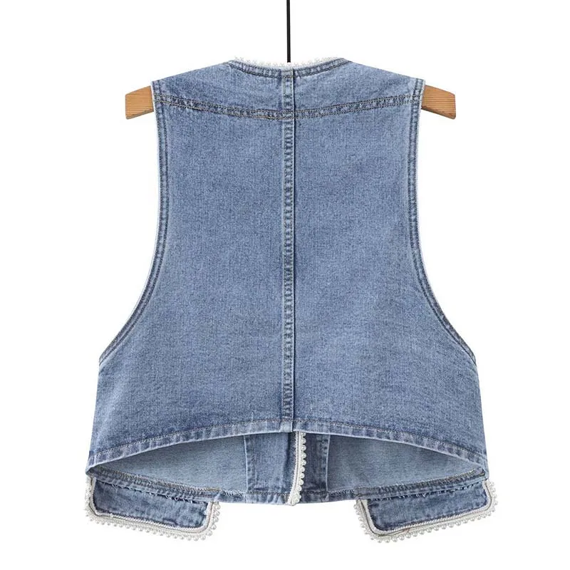 New Ladies Denim Vest 2026 Summer High Quality Loose Women's Cowboy Top Sleeveless Leisure Be All-match Female Coat