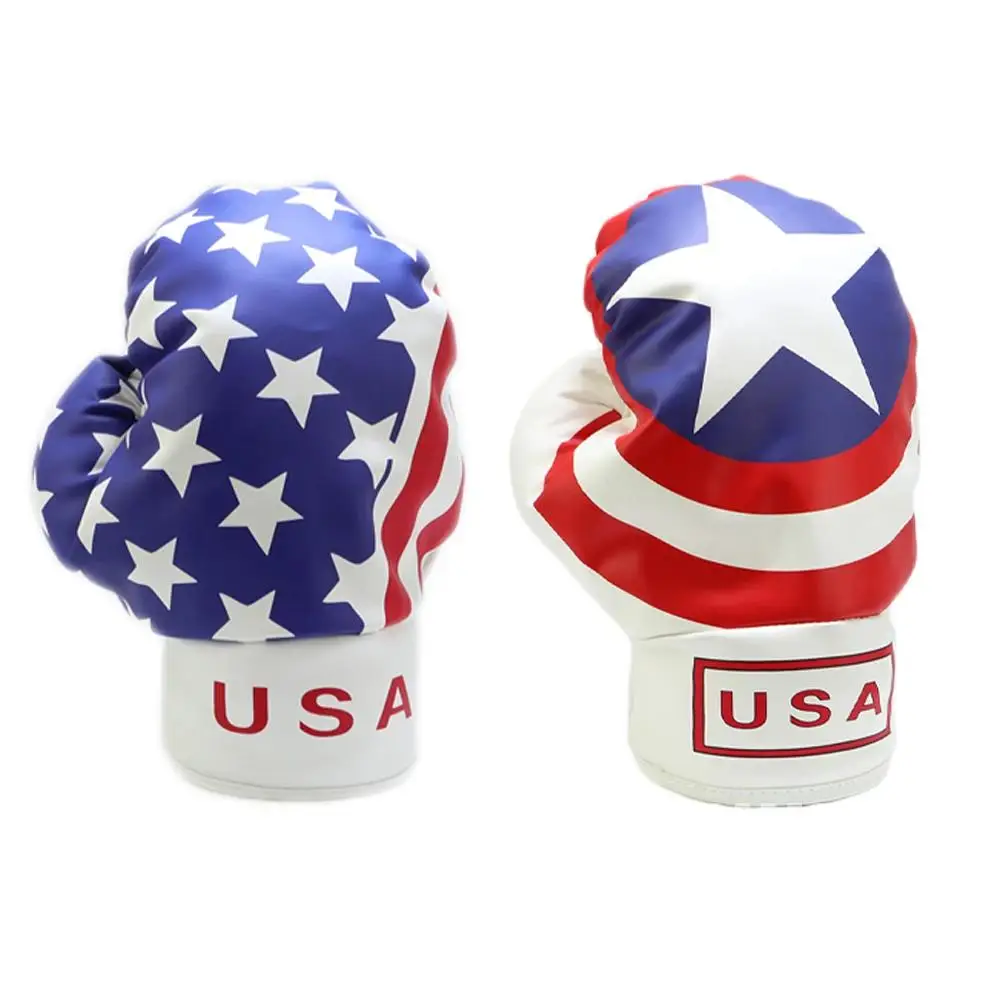 1 Pcs HELLO NRC Golf Headcovers for Driver Fairway Woods Boxing Glove USA PU Leather Golf Club #1 #3 #5 Wood  Head Cover