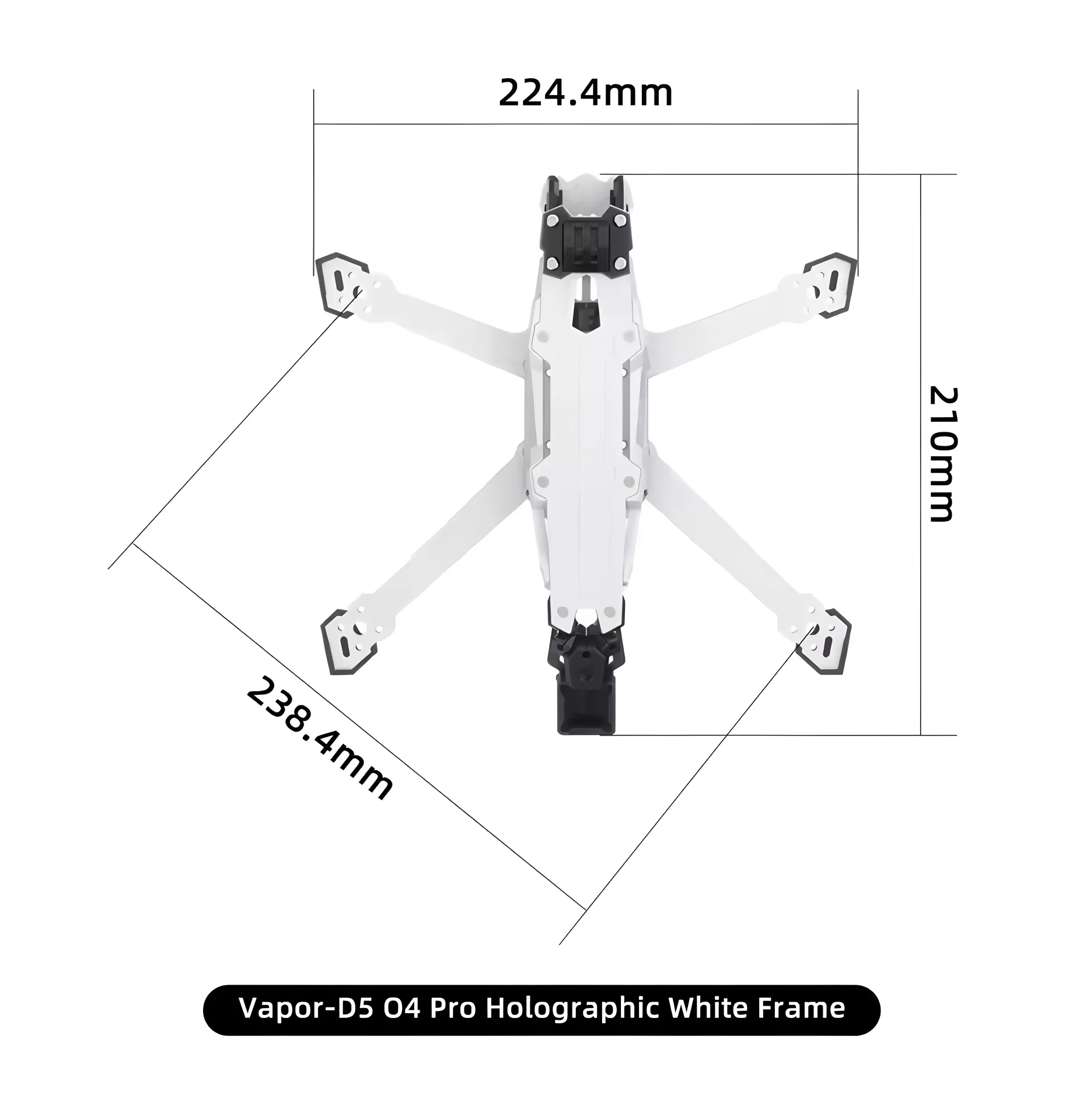 GEPRC Vapor D5/x5/x6 O4 Pro Frame 5 6inch Drone Carbon Fiber RC FPV Quadcopter Helicopter Replacement Accessories Parts view 4