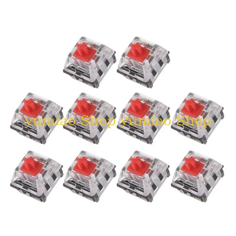 587B Mechanical Keyboard Red Switch Linear Switches Trigger Quick Shaft 10 PCS