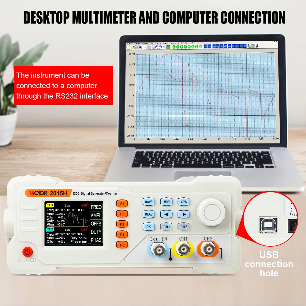 Generatore di segnali a forma - Dual Channel Arbitrary Waveform Function Generator 60Mhz recensione e prezzo