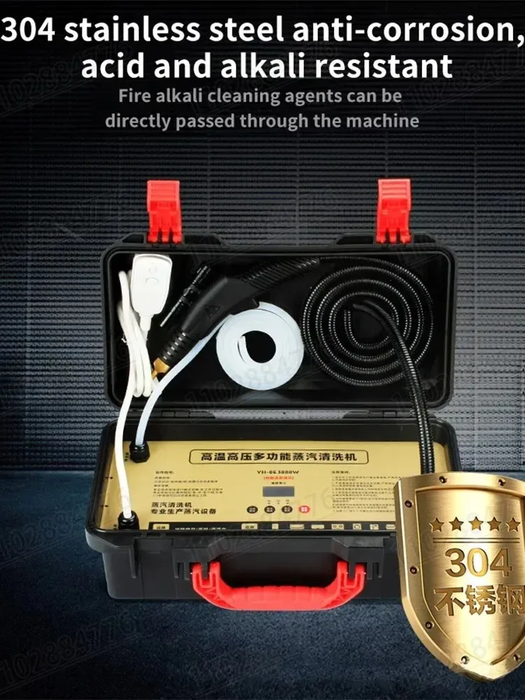 DIVEDEER High Temperature Steam Cleaner Multifunctional Car Washing Machine Household Kitchen Cleaning Tool Mobile Steam Cleaner