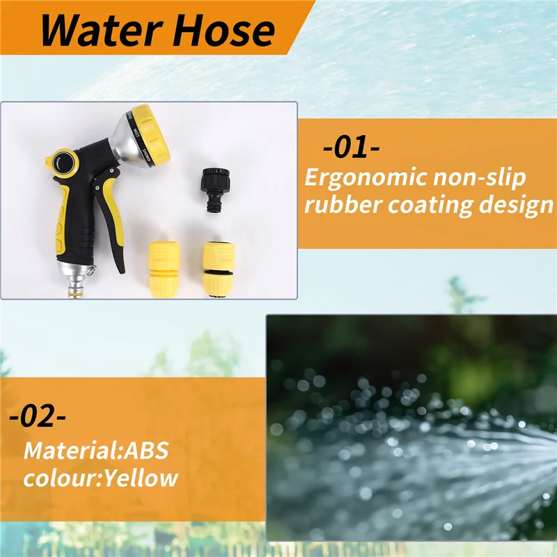 ABFS Garten-Wasserschlauchdüse für Karcher, Druck-Autowaschschlauch mit Spray, Gartenbewässerungsrohr, Sprinkler-Wasserschlauch