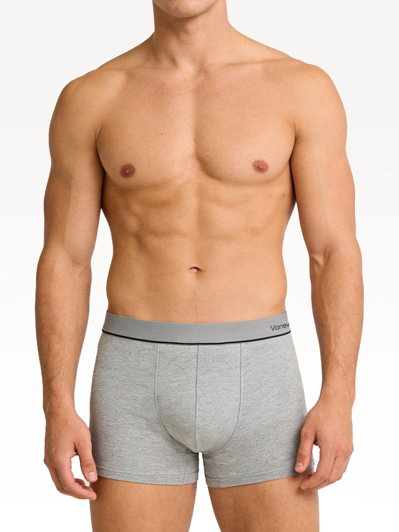 VANEVER Men's Cotton Boxershorts Underwear, 3Pcs Rich Cotton Boxer Shorts for Men, Stretch Essential Comfortable Male Underwear