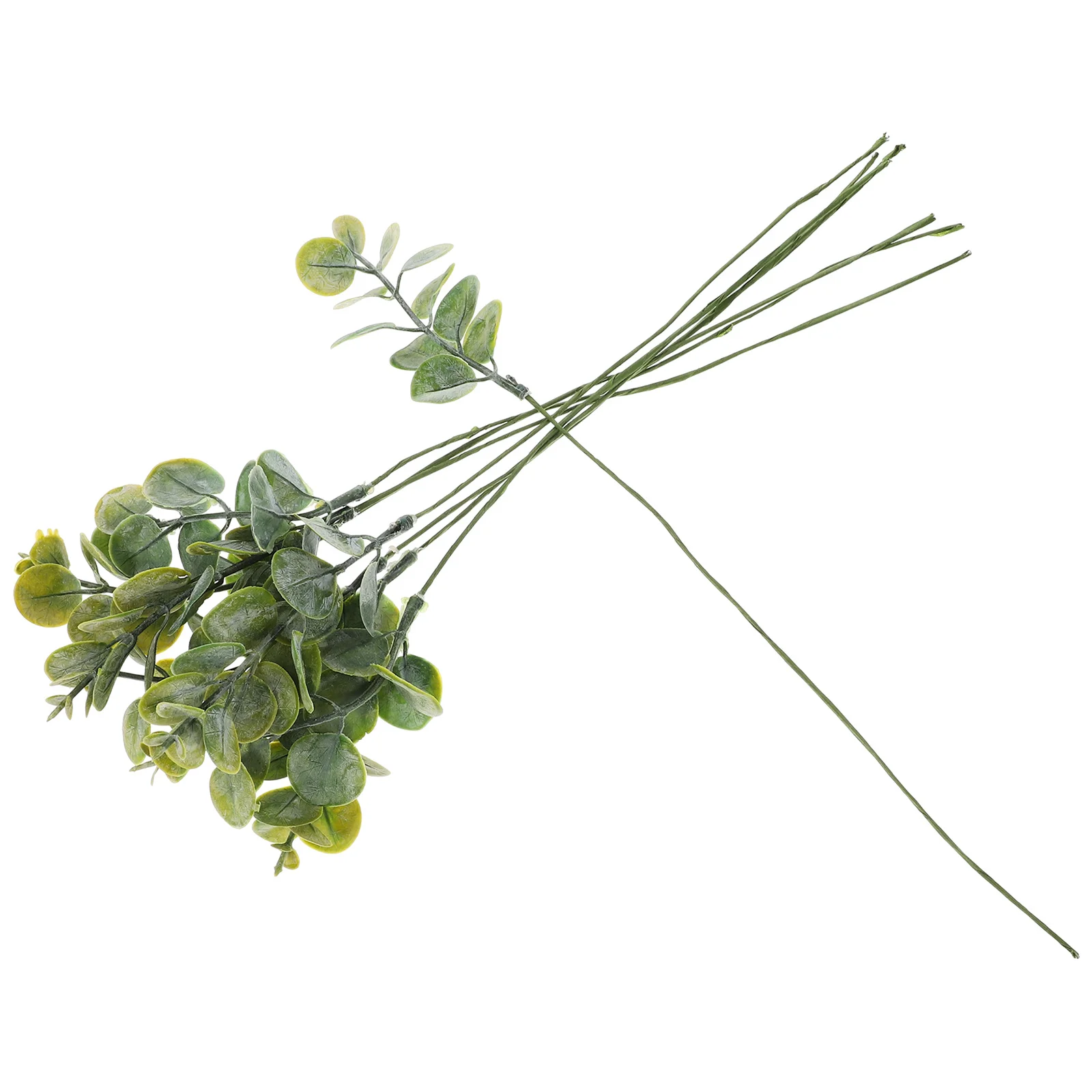 

10Pcs Faux Eucalyptus Picks Artificial Plants Decor for Indoor Outdoor Scene Fake Plant Ornaments Theme Party Home Gathering
