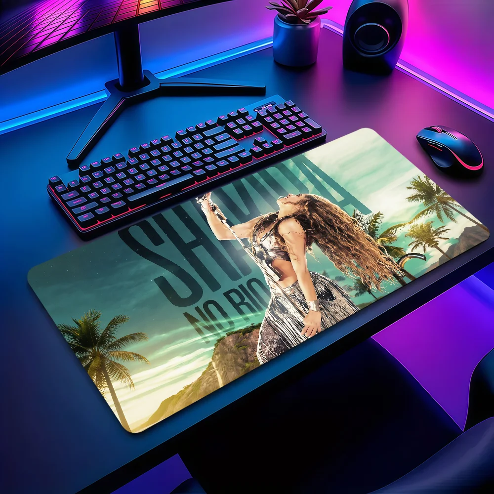 Singer Shakira Mouse Pad Large Non-slip Lockedge Desktop Computer Desk Mat Keyboard Writing MousePad Office Gamer Student Gift
