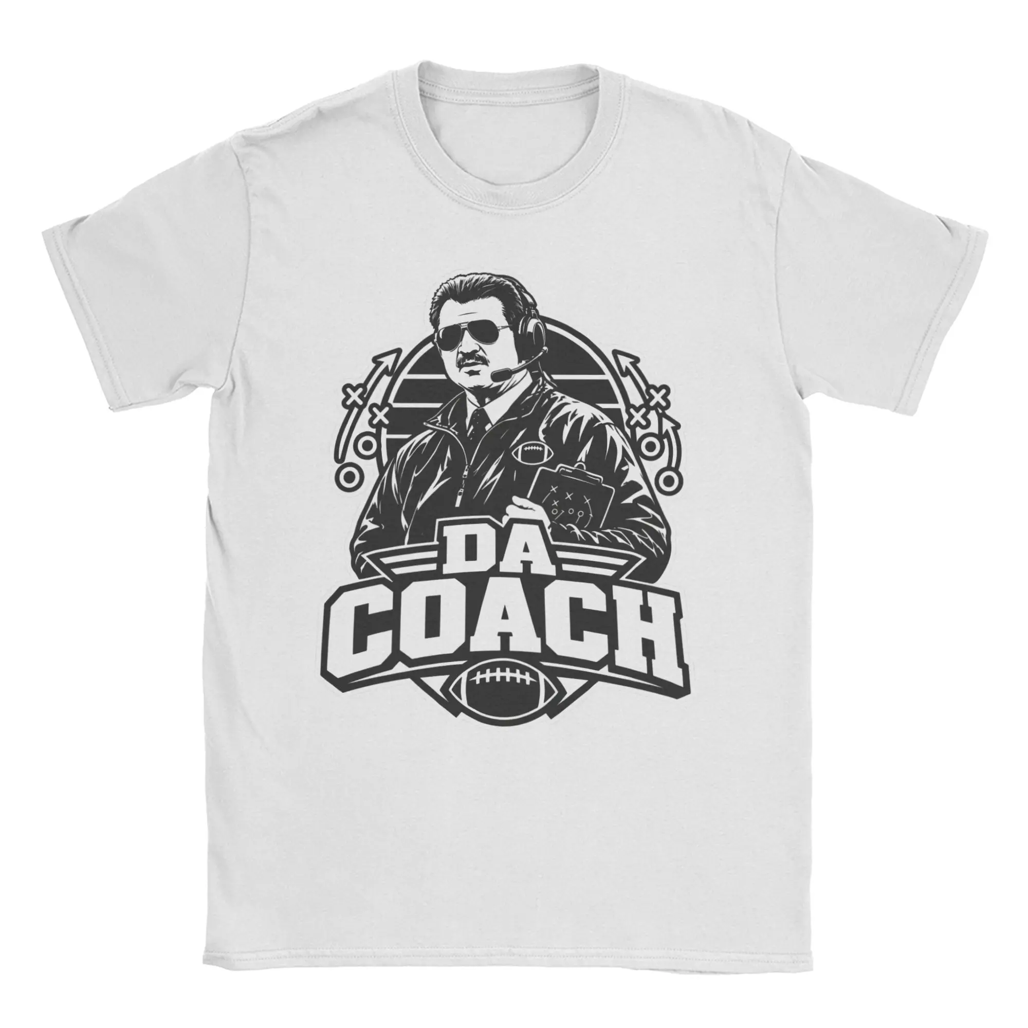 Men Women's T-Shirts Mike-Ditka Da-coach Novelty Pure Cotton Tees Short Sleeve  T Shirts Round Collar Tops Party