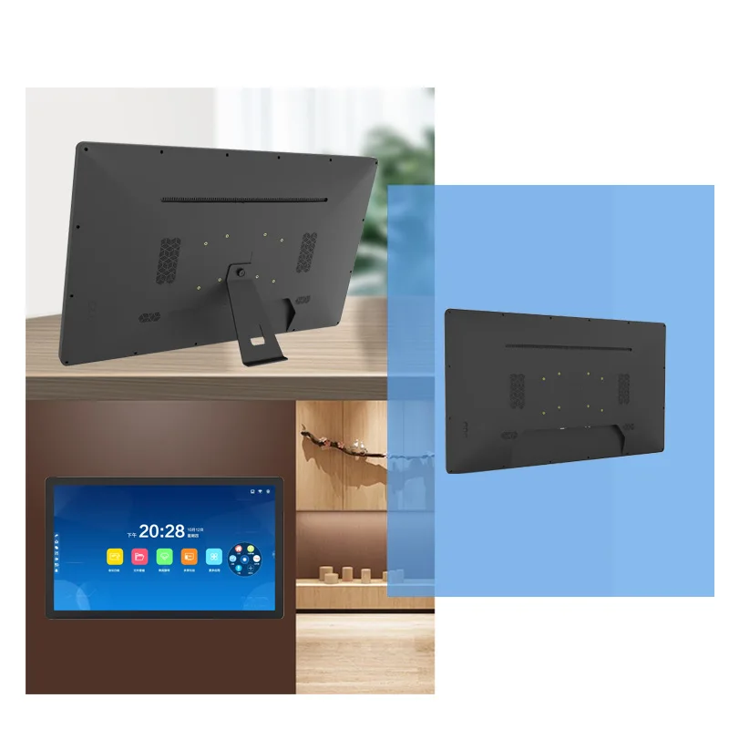 جهاز لوحي يعمل باللمس يعمل بنظام أندرويد مقاس 32 بوصة معلق على الحائط عالي الوضوح POE آلة إعلان منزلية للأعمال الذكية #3