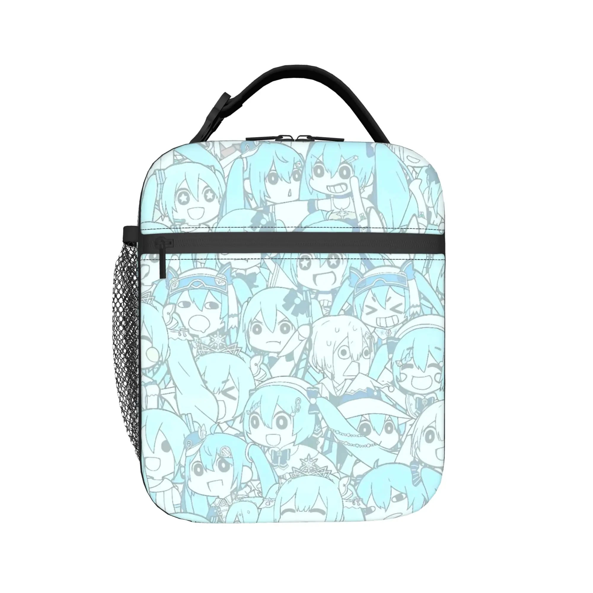 

Hatsune Miku singer music anime Thermal Insulated Lunch Bag for Work Portable Bento Box Men Women Thermal Cooler Food Box