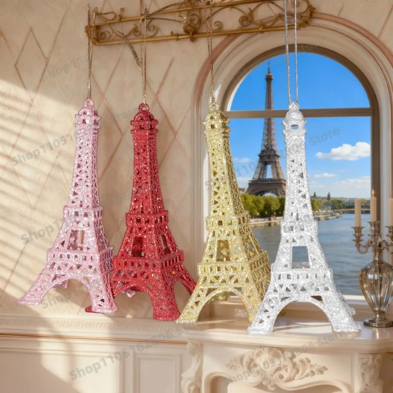 Paris Eiffel Tower Replica Statues, Decorative Plastic Sculptures For Indoor Home Decor, Tabletop, Mantel, Cabinet And Desktop