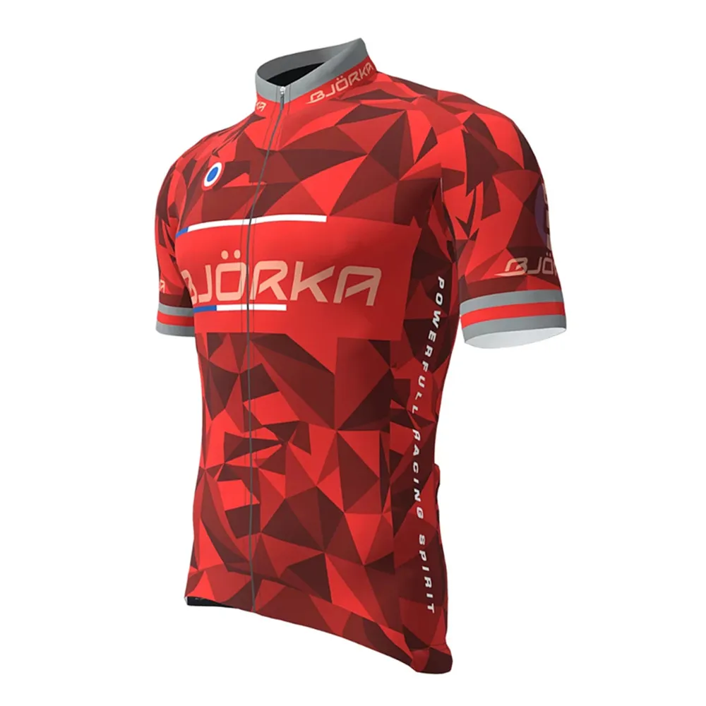 Summer BJORKA Cycling Men\'s Short Sleeve Jerseys Ciclismo Maillot Quick Dry Riding Clothing Fast Dry High Quailty Bike Shirts