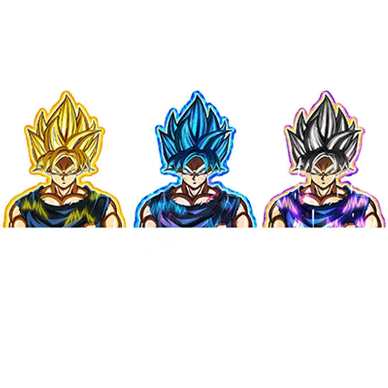 Dragon Ball Sun Wukong Vegeta Cartoon Creative 3D Gradient Sticker Fashion Waterproof Mobile Phone Computer Decoration Sticker