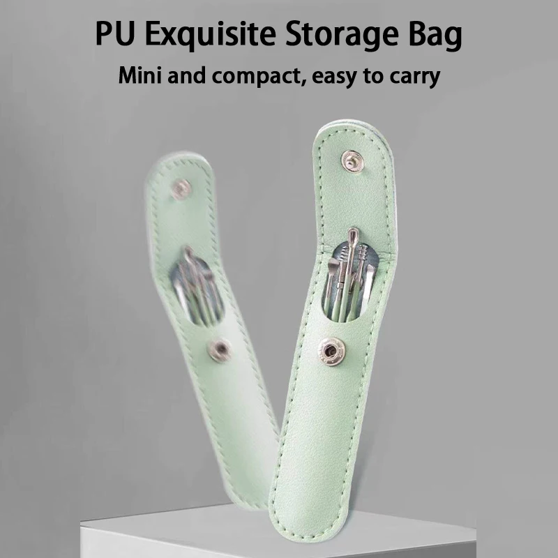 

6Pcs Ear Cleaner Kits Earpick Sticks Earwax Remover Ear Pick Cleaning Ear Cleanser Spoon Earpick Beauty Accessories Sets Tools