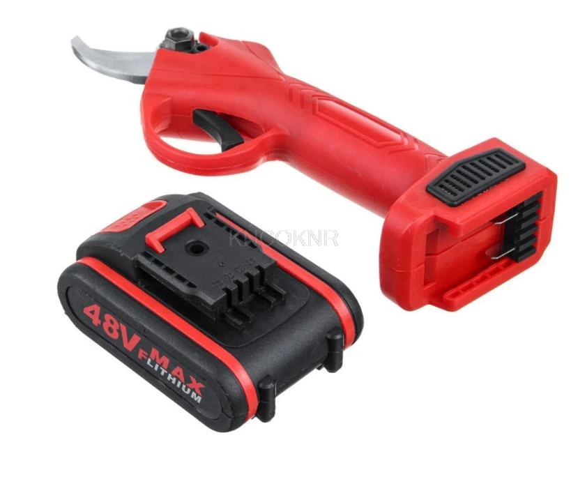 ماكينة تشذيب لاسلكية 48 فولت، ماكينة تشذيب كهربائية ببطارية ليثيوم أيون، ماكينة تقطيع فروع تشذيب أشجار الفاكهة بكفاءة #6