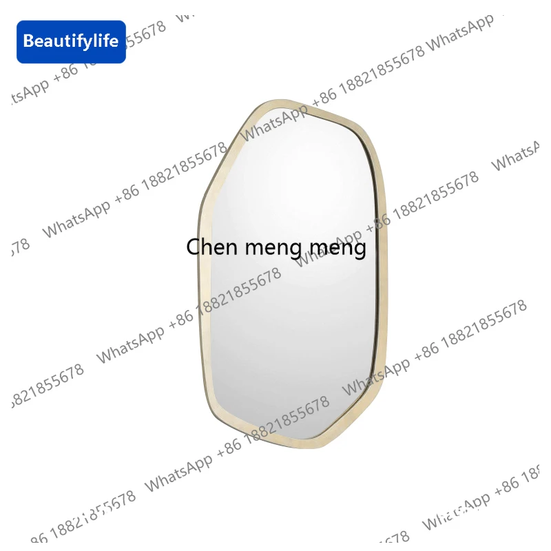M183 European bathroom mirror special-shaped French light luxury wall-mounted cosmetic mirror living room decorative mirror