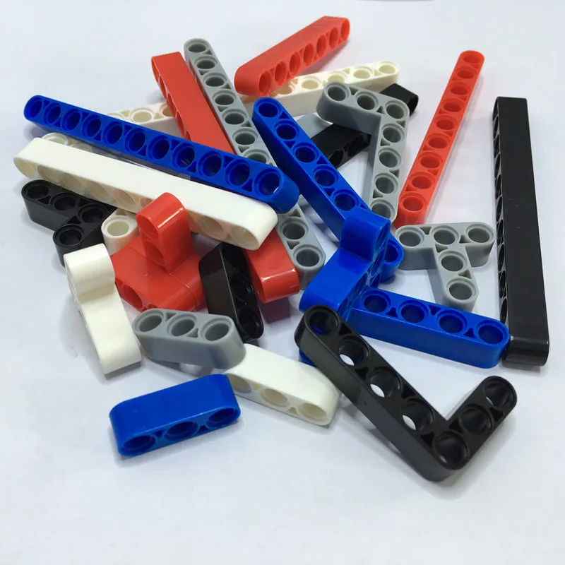 NEW Technical Beams Thick/Thin Bricks Parts with Alternating Holes MOC 2391 73507  71710 71708  80286 32250 Building Blocks Toys