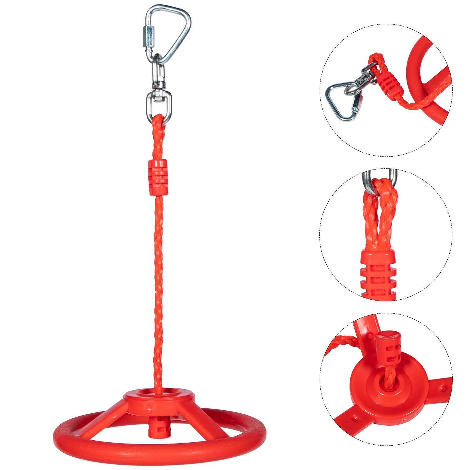 

Children's Steering Wheel Gym Swing for Kids Indoor Plastic Fitness Ring Adjustable Hanging Toy