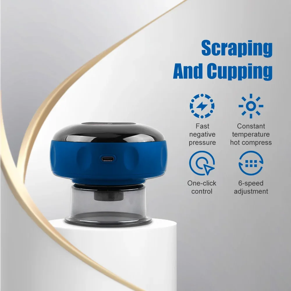 USB قابلة لإعادة الشحن فراغ الحجامة التدليك ، مكافحة السيلوليت ، العلاج المغناطيسي ، غواشا كشط ، الموقد الدهون ، التخسيس ، الجسم #2