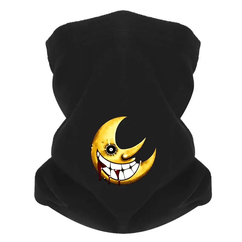 Полумесяц лицо улыбающееся острые зубы кровь Мужской ветрозащитный шарф Маска Шея Гетры Шляпа Женская кепка Головные уборы Открытый Сохраняет тепло Зима Муль