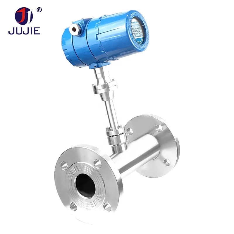 Digital Natural Gas Flowmeter Air Flow Meter SS304 Material 4-20mA RS485 Output