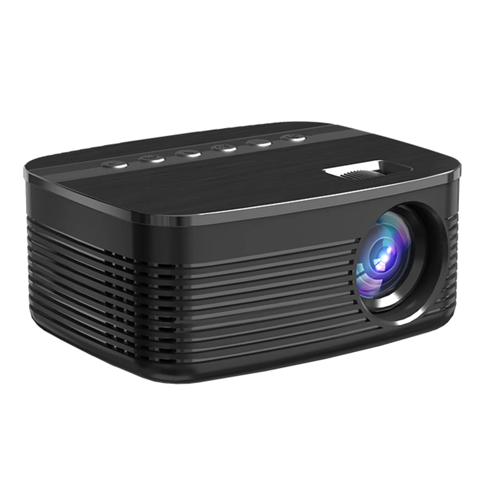 جهاز عرض محمول 1080P HD جهاز عرض لاسلكي 16-110 بوصة TFT LCD فيلم فيديو العارض 4 قناة مصباح ليد مكبرات صوت HiFi