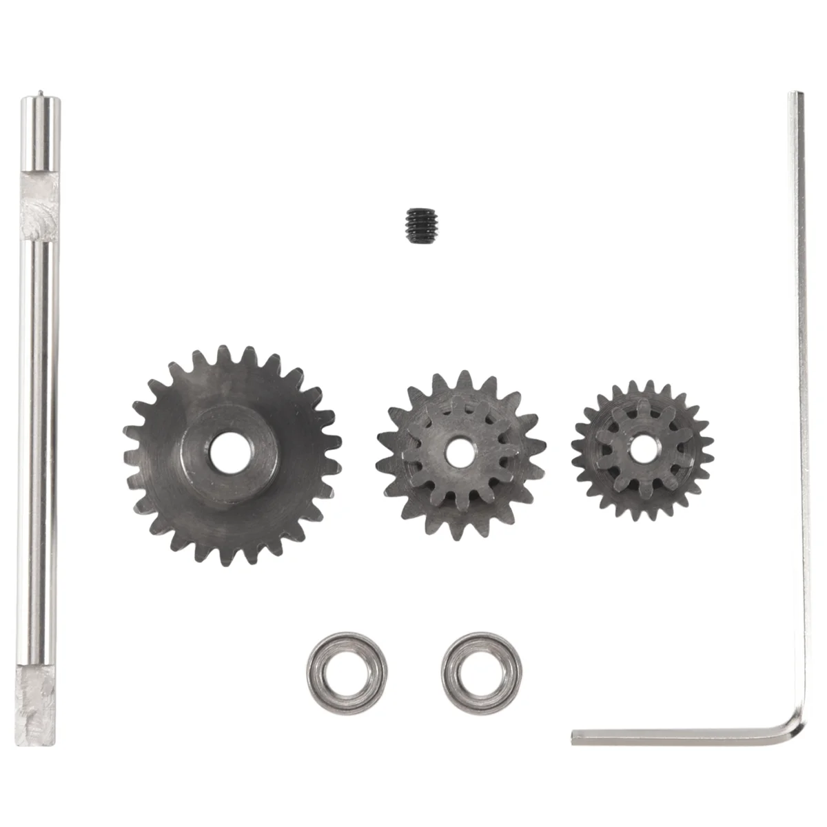 Metal Transmission Gear with D Axis Steel Gears Set for D12 1/10 RC Car Upgrade Parts