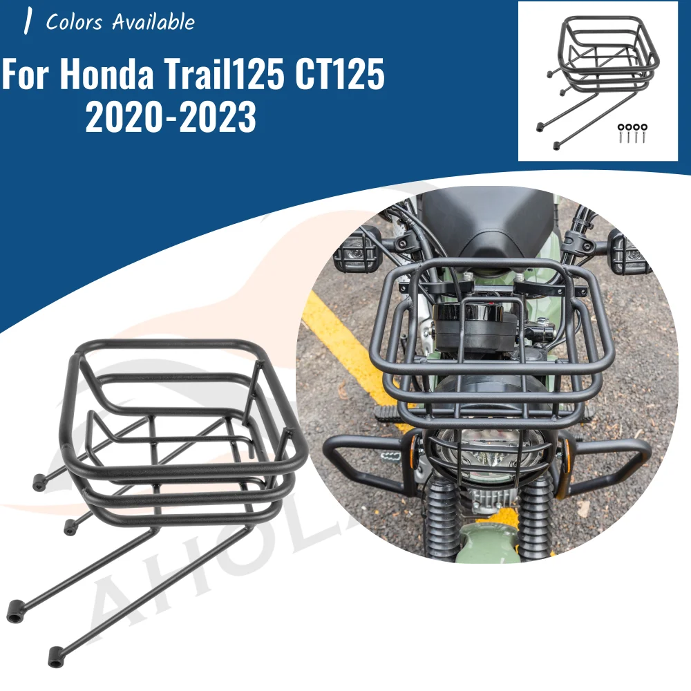 

Motorcycle Front Luggage Rack for Honda CT125 Trail 125 Hunter Cub Huntercub 2020-2023 Carrier Support Basket Holder Bracket