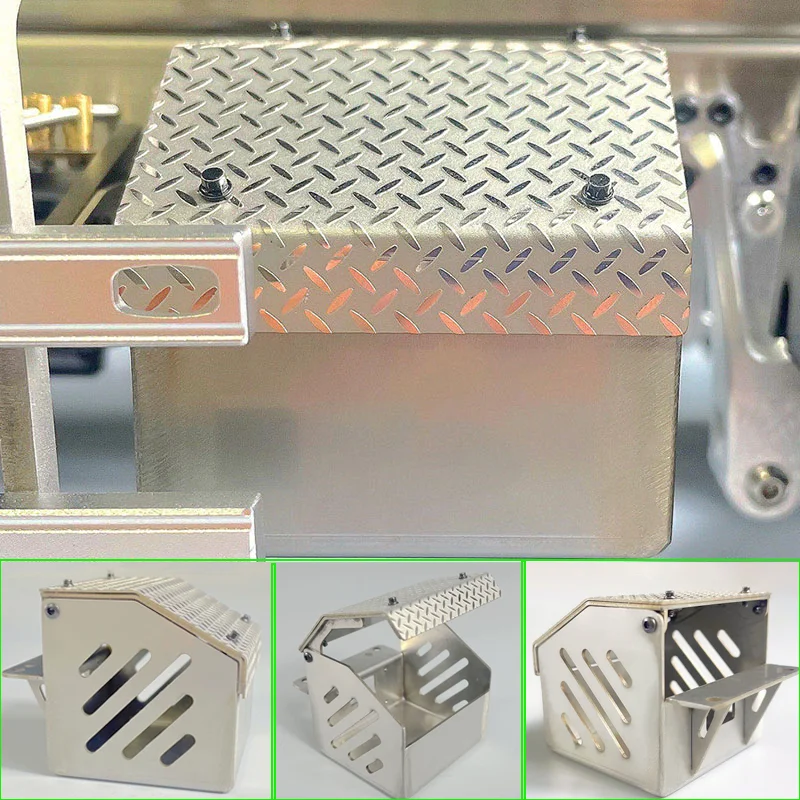 

1:14th Scale RC Truck Metal Simulation 50mm/90mm Toolbox for SCANIA Tamiya 770S R620 for VOLVO ACTROS AROCS Model Car DIY Parts