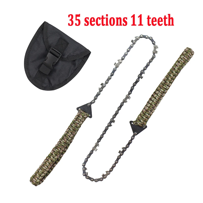 Portable Hand Chain Saw Outdoor Chain Manganese Steel Pocket Wire Saw for Garden Wood Cutting Hiking & Camping