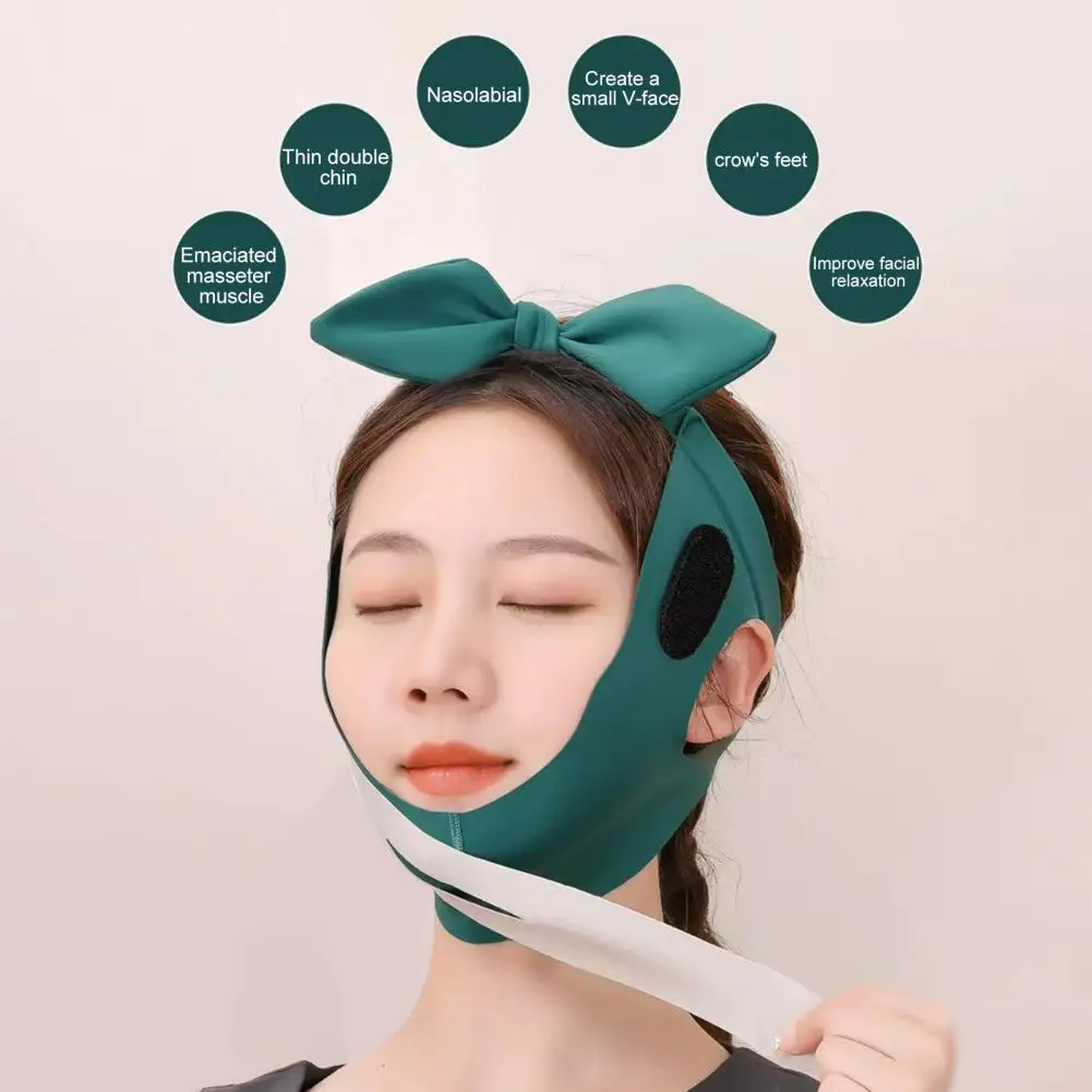 Convenient Thin Face Belt Improves Skin Support Breathable Fabric Adjustable Face Lift Tape Beauty Supplies